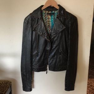 Affliction Black Premium Leather Jacket